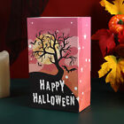 25pcs Halloween Kraft Paper Treat Bags Creative Candy Flat Pockets for Party