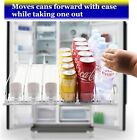 Beverage Pusher Shelf Adjustable Width Soda Can Bottle Pusher for Kitchen Fridge