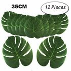 12/24/36x Beach Luau Artificial Tropical Leaf Hawaiian Party Jungle Palm Leaves