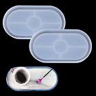 Silicone Oval Coaster Mold Tray Epoxy Resin Ashtray DIY Craft Jewelry Tray Mold