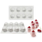 8 Holes Polygonal Cube Candle Mould Silicone Wax Cake Dessert Plaster Mold DIY
