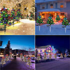 LED Christmas Tree Solar Lights Light Stake Outdoor Path Garden Lamp Xmas Decor