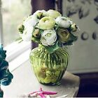 Artificial Bouquet Silk Flowers Blossom Rose Peony Home Wedding Decor AU