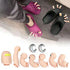 9x Funny Toe Shoe Charms Decors Silica Gel Croc Toes Clog Decoration Sandals New