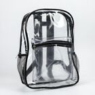 Transparent Backpack Bag Clear PVC Travel Shoulder Bag School Bag Strap Book Bag