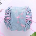 Lazy Cosmetic Bag Printing Drawstring Makeup case Storage Bag Portable Travel AU