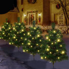 LED Christmas Tree Solar Lights Light Stake Outdoor Path Garden Lamp Xmas Decor