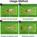 Golf Training Mat for Swing Detection Batting Golf Divot Grass Mat Set Portable