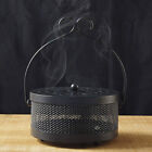 Fireproof Wrought Iron Mosquito Coil Holder with Cover for Indoor Outdoor Use