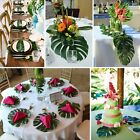 36Pcs Hawaiian Artificial Tropical Palm Leaves Monstera Leaves Rooms Party Decor