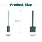 2Sets Bathroom Silicone Bristle Toilet Brush Holder Creative Cleaning Brush New