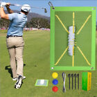 Golf Training Mat for Swing Detection Batting Golf Divot Grass Mat Set Portable