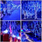 LED Solar Lights Meteor Shower Rain Christmas Tree String Lights Garden Outdoor