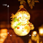 Xmas Suction Cup Window Hanging Lights Battery Operated Light Up Christmas Decor