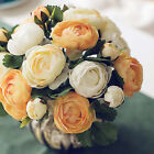 10 Heads Artificial Flowers Silk Peony Bouquet Rose Wedding Home Party Decor AU