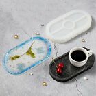 Silicone Oval Coaster Mold Tray Epoxy Resin Ashtray DIY Craft Jewelry Tray Mold