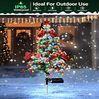 LED Christmas Tree Solar Lights Light Stake Outdoor Path Garden Lamp Xmas Decor