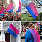 Bisexual LARGE Flag 150x90cm Bi Sexual Pride LGBT Lesbian Gay rainbow Mardi Gras