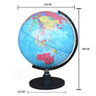 32cm World Globe Map Blue Ocean Swivel Stand Geography Educational Toy Gift
