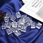50X Fake Acrylic Ice Cubes Artificial Wedding Party Photography Display Clear AU