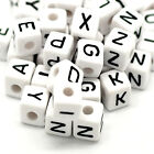 13 Colour Elastic Beading Thread Cord String Bracelet Alphabet Letter Cube Beads