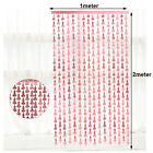 2m Rectangle Square Foil Tinsel Curtain Shimmer Backdrop Party Sequin Metallic