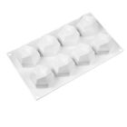 8 Holes Polygonal Cube Candle Mould Silicone Wax Cake Dessert Plaster Mold DIY