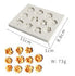 11 Holes Flower Grey