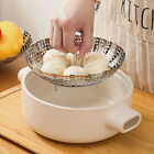 Stainless Steel Steamer Tray Kitchen Drain Basket Fruit Rack for Buns Cooking