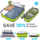 6Pcs Compression Packing Cubes Expandable Storage Travel Luggage Bags Organizer