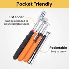 5 Pcs Portable Magnetic Pick Up Tool Extendable Telescopic LED Torch Magnet Rod