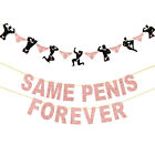 YAY SAME PENIS FOREVER Latex Balloon Banner Hen Party Wedding Celebration Decor