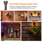 20Pcs Heavy Duty Brick Hooks Hanger Clips Fastener Hook Hanger Wall Clip Set AU