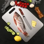 304 Steel Cutting Board Double-Sided Chopping Boards for Kitchen Camping 34x23cm