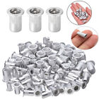 50x M6 Thread Carbon  Steel  Flat Head Rivet Nut Rivnut-Insert Nutsert AU