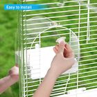 Bird Water Bath Tub For Pet Cage Hanging Bowl Parrot Birdbath Pet Cleaning