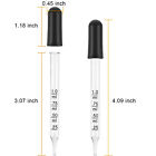 Clear Glass Stain Liquid Droppers Pipettes Essential Oil Craft Eye Dropper