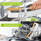 2pcs Kitchen Stainless Steel Pizza Cutter Rocker Blade Slicer + Protective Cover