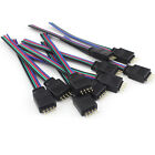 20Pcs 4Pin Connector Cable Cord Leads 10mm 3528 5050 RGB LED Strip Lights Male/F
