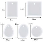 20PCS Mold Pendant Mould With Hanging Hole Jewelry Keychain Pendant DIY Craft AU