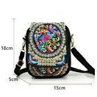 Women's Crossbody Shoulder Bag Embroidery Handbag Mobile Phone Purse Pouch