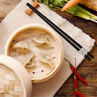 40Pairs Chopsticks Reusable Dishwasher Safe,Alloy Chop Sticks Non Slip Black