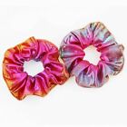 40X Metallic Glitter Scrunchies Ladies Hair Band Elastic Scrunchy Hair Tie Ring