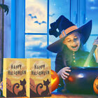25pcs Halloween Kraft Paper Treat Bags Creative Candy Flat Pockets for Party