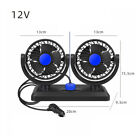 12V Auto Dashboard Cooling Air Fan 2 Speed Dual Head  Car Fan 360° Rotatable