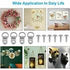 1/2Set Picture Hangers Hooks 30M Wire Photo Frame Hanging D Ring Stainless Steel