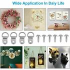 1/2Set Picture Hangers Hooks 30M Wire Photo Frame Hanging D Ring Stainless Steel