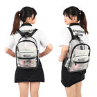 Transparent Backpack Bag Clear PVC Travel Shoulder Bag School Bag Strap Book Bag