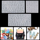 2pcs Alphabet Number Silicone Pendant Mold Necklace Jewelry Epoxy Resin Mould AU