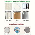 Self Adhesive Curtain Rod Bracket 4Pcs ABS Wall Bracket Hooks 360° Rotating Ring